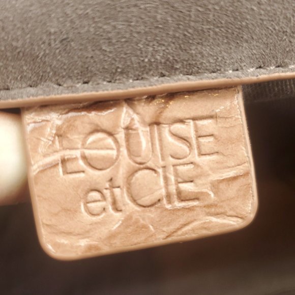 Louise et Cie Womens Diam Brown Animal Print Leather Gold Top Handle Bag - Picture 3 of 14